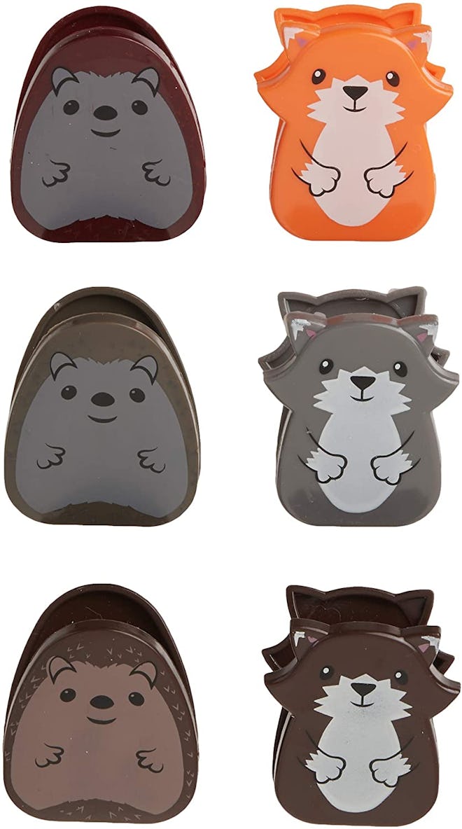 Kikkerland Woodlands Bag Clips (Set of 6)