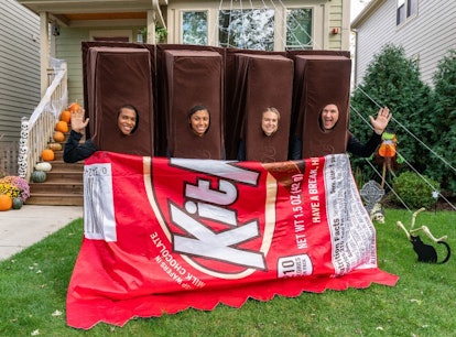 You can enter to win Kit Kat's group Halloween costume for last-minute fun.
