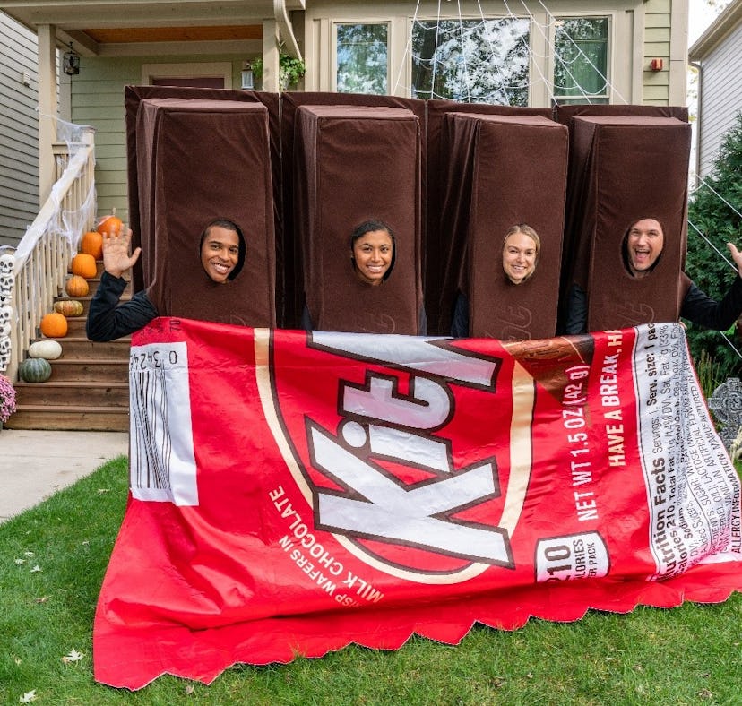 You can enter to win Kit Kat's group Halloween costume for last-minute fun.