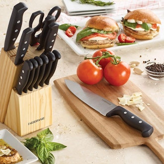 Farberware Knife Block and Kitchen Tool Set (22 Pieces)