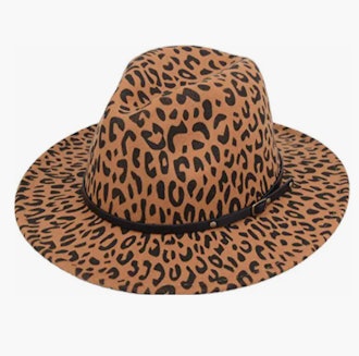 Amazon Leopard-Print Trilby Fedora Hat