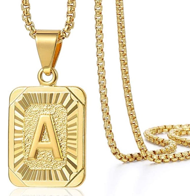 Trendsmax Initial A-Z Letter Pendant Necklace 