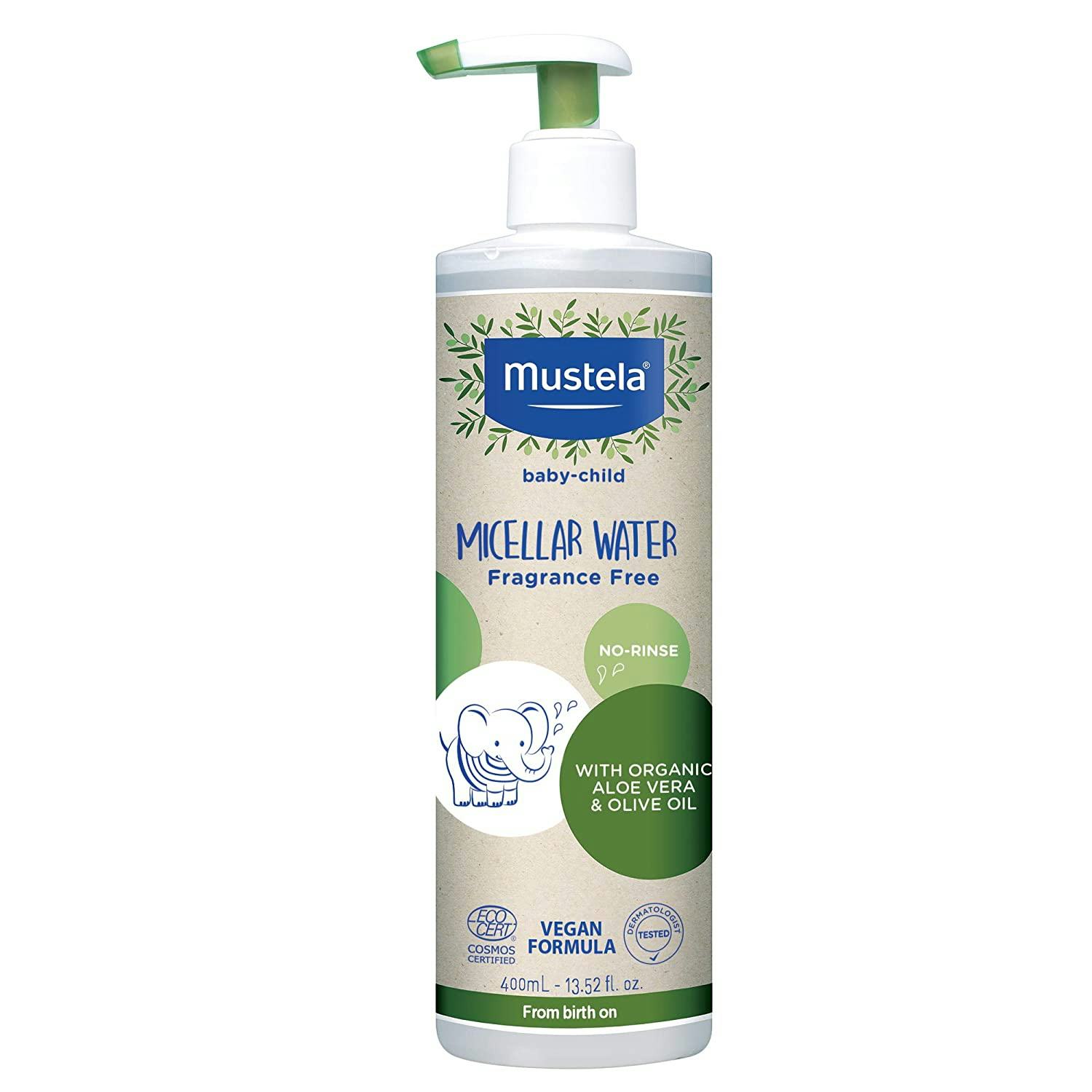 Mustela Certified Organic Micellar Water With Olive Oil &amp; Aloe