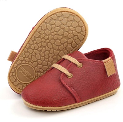Product image of baby sneakers in red