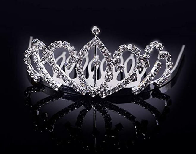 Amazon Mini 2.56 inchs Rhinestone Tiara Comb Crown
