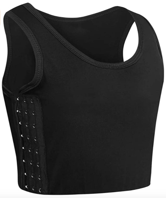 Chest Binder Elastic Band Colors Chest Binder Tank Top Compression Bra  Chest Binder Athletic Sports Bra (Color : Black, Size : Small) at   Women's Clothing store