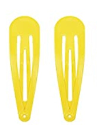 Amazon 40 Counts Yellow Color Metal Snap Hair Clips
