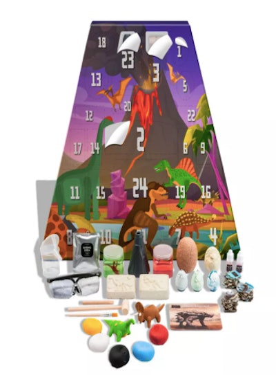A dino themed advent calendar