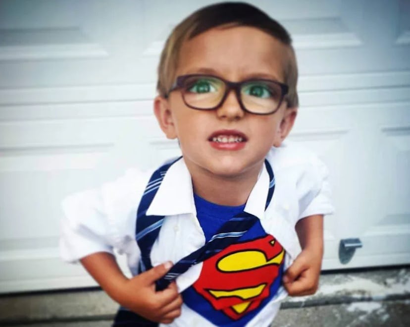 Clark Kent is one example of a Halloween costume a mom came up with last-minute.