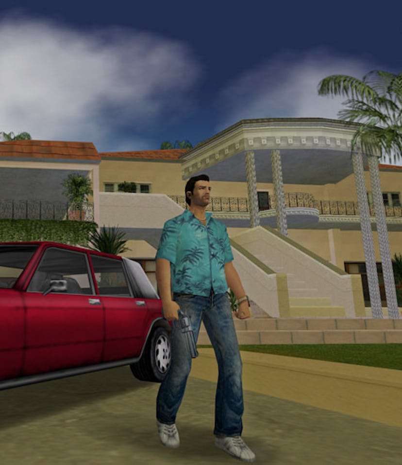 A screenshot from the original GTA Vice City 