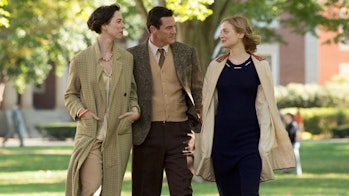 Rebecca Hall, Luke Evans, and Bella Heathcote star in Professor Marston and the Wonder Women.