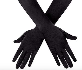 Amazon SAVITA Long Elbow Satin Gloves