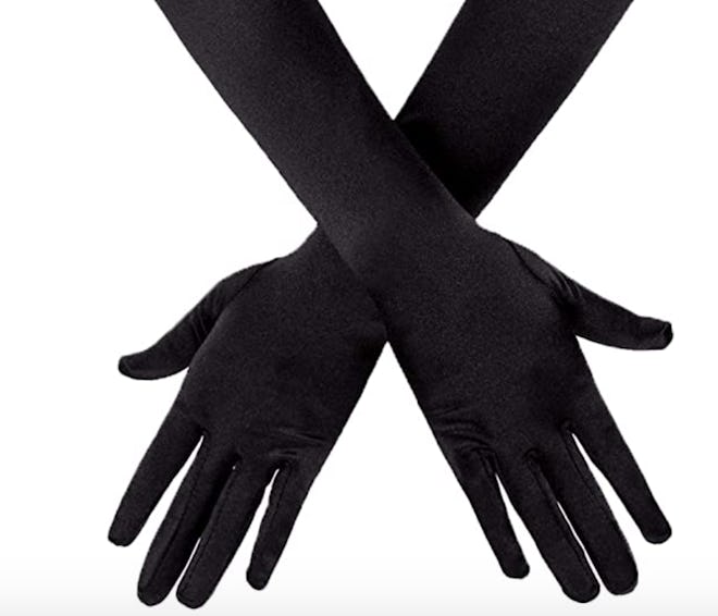 Amazon SAVITA Long Elbow Satin Gloves