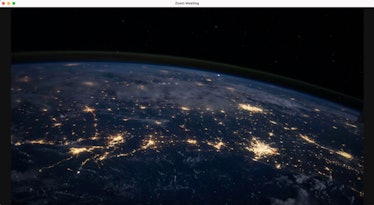 This space-themed Zoom background is from a NASA photograph. 