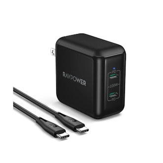 RavPower 100W 2-Port Wall Charging Adapter