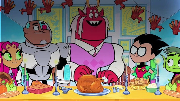 Watch Teen Titans: Thanksgiving on HBO Max.