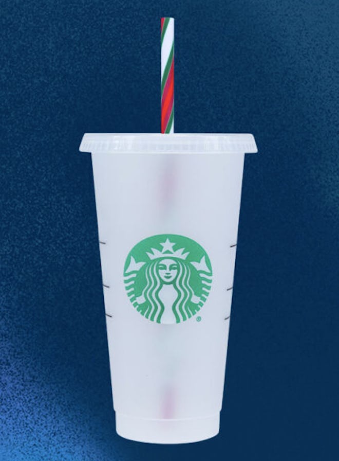 Starbucks color changing holiday straw