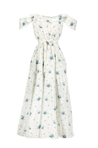 Davi Dress in White Floral Taffeta from Brock Collection x Over The Moon.