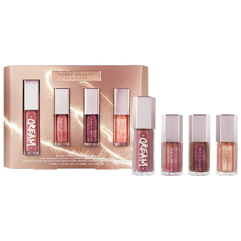 FENTY BEAUTY by Rihanna Glossy Posse: Fantasy 4Sum 4-Piece Gloss Bomb Set