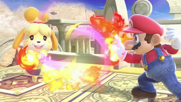 smash ultimate isabelle mario