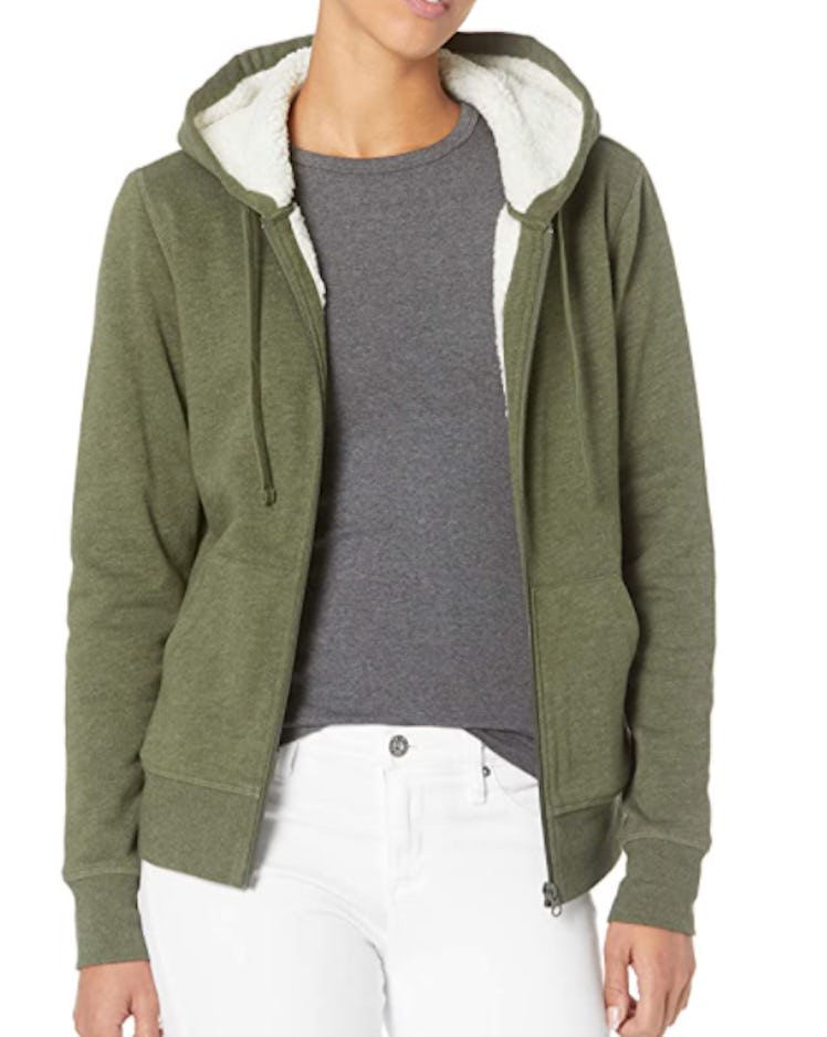 Amazon Essentials Sherpa-Lined Fleece Full-Zip Hooded Jacket