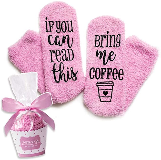 Luxury Coffee Socks with Cupcake Gift Packaging
