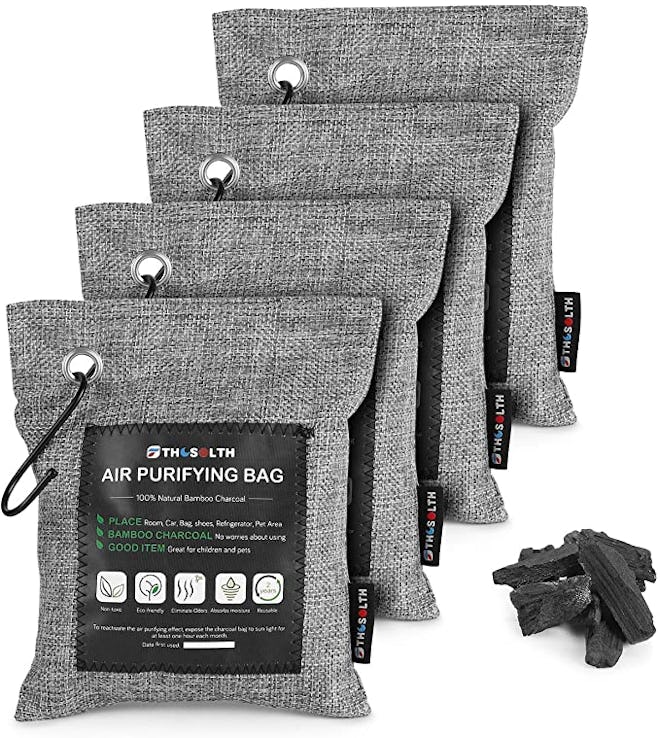Thosolth Bamboo Charcoal Air Purifying Bags (4-Pack)