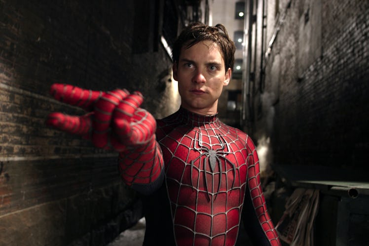 Tobey Maguire as Peter Parker in 2004’s Spider-Man 2