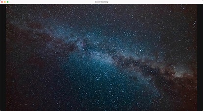 Travel to the Milky Way with this space Zoom background. 