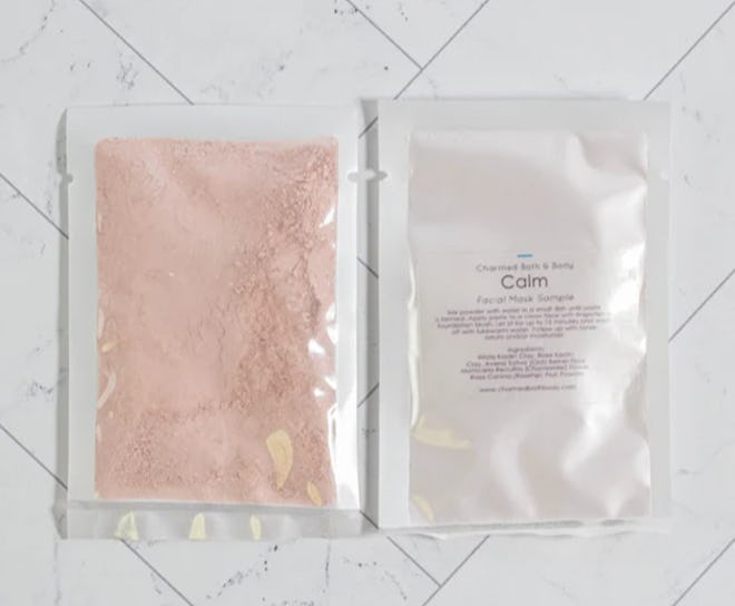 Clay face mask sample