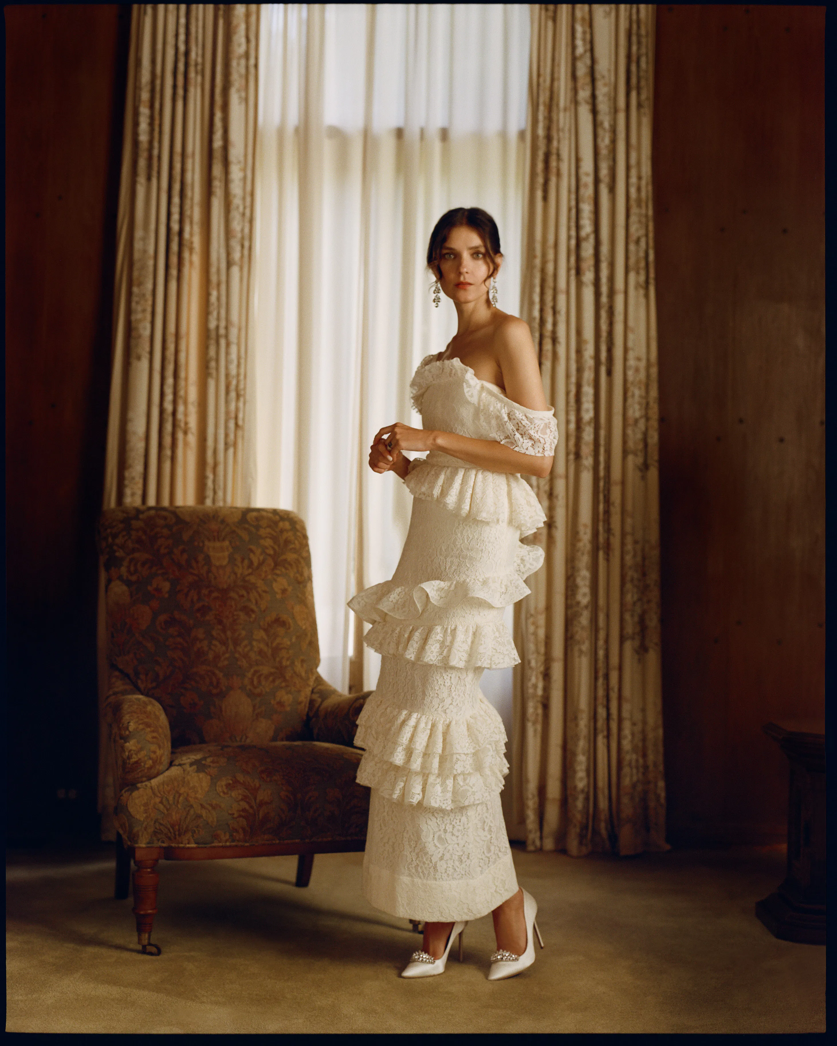 chinese dress ladies ECB Exclusive: Layla Lace Maxi Dress, White – Everyday Chic Boutique