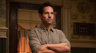 Scott Lang with his arms folded in Ant-Man