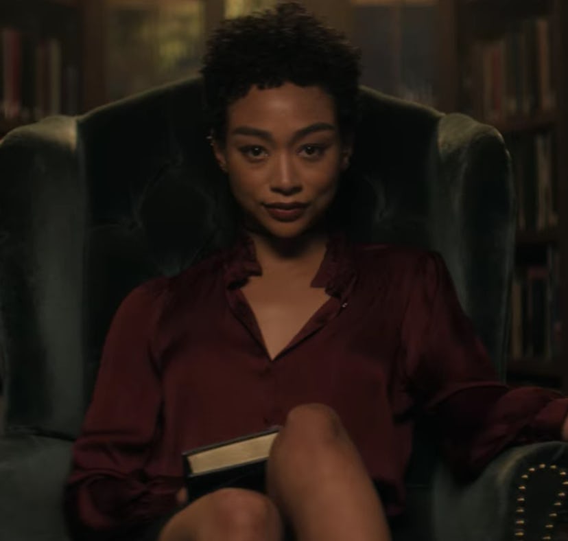 Tati Gabrielle as Marienne Bellamy on Netflix's 'You' Season 3
