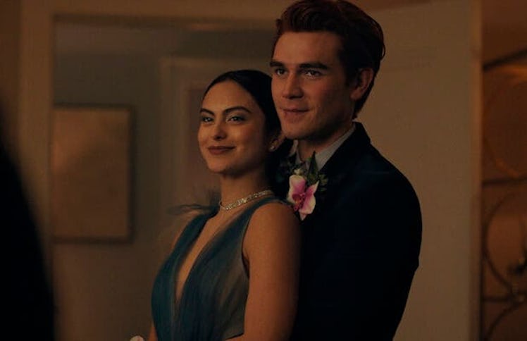 Camila Mendes and KJ Apa in "Riverdale." Try dressing up as their characters, Veronica Lodge and Arc...