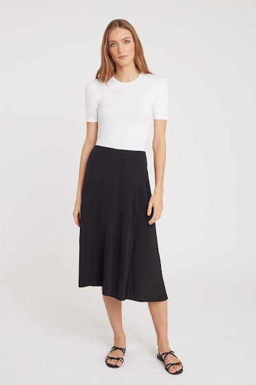 Silk Asymmetrical Skirt