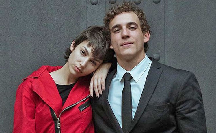 Úrsula Corberó and Miguel Herrán in "Money Heist." Try dressing up as their characters, Tokyo and Ri...