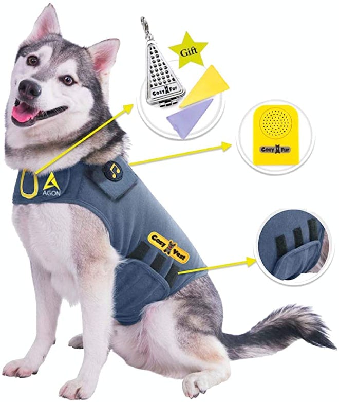 CozyVest 3-in-1 Anxiety Vest Music & Aromatherapy Dog Coat