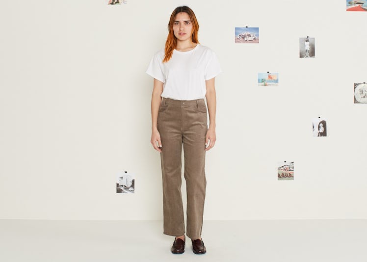 Trousers. Women's. Type A, Version 1. Taupe.
