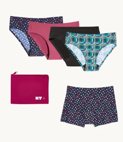 product image of a collection of period panties in various styles