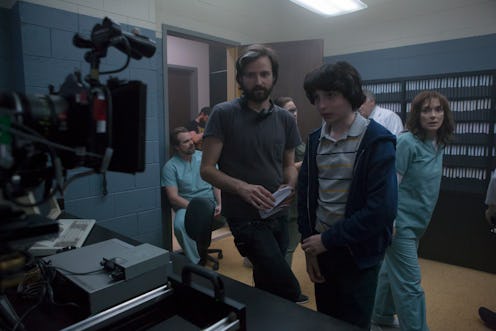 David Harbour, Matt Duffer, Finn Wolfhard, Winona Ryder behind-the-scenes on 'Stranger Things'