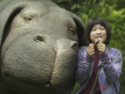 A scene from the movie 'Okja'