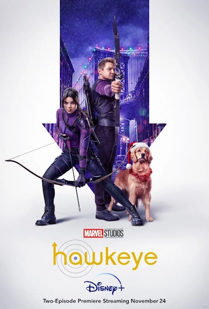Hawkeye poster featuring Lucky the Pizza Dog