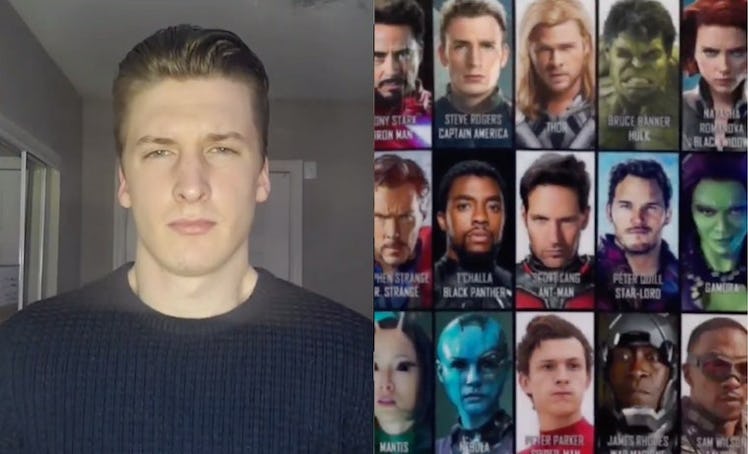 Use the Marvel grid look-alike filter on TikTok to find your superhero match.