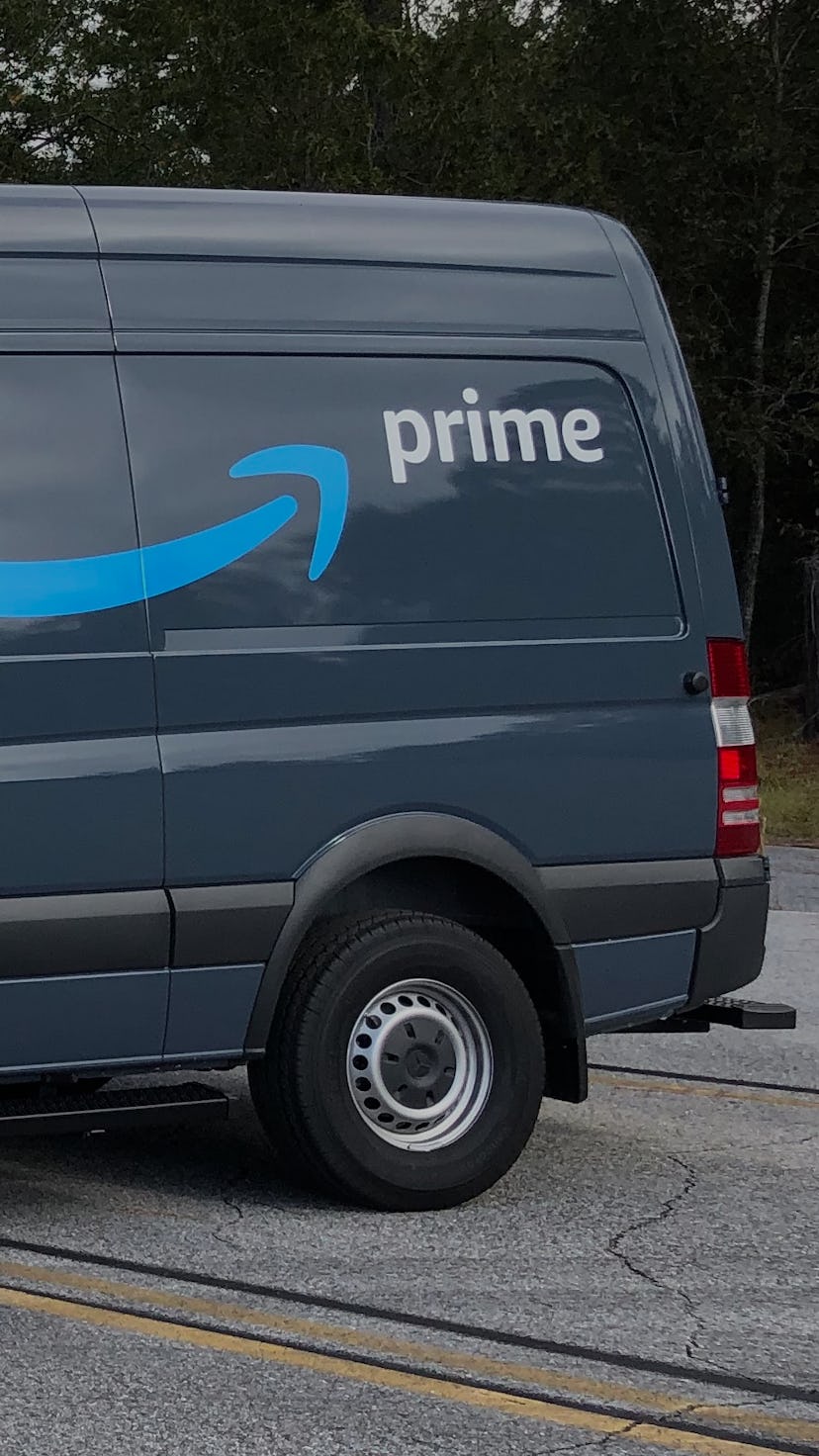 Amazon Prime delivery trucks