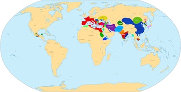 In A.D. 1, many world areas were dominated by massive empires, each encompassing millions of people.