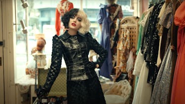 An easy Halloween costume with a leather jacket is this Cruella de Vil look from '101 Dalmatians.'