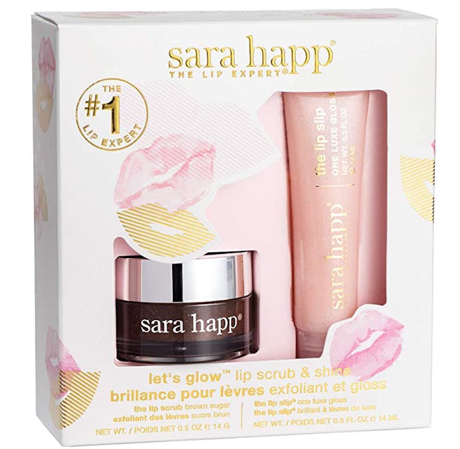 sara happ Let's Glow Lip Scrub & Shine Kit