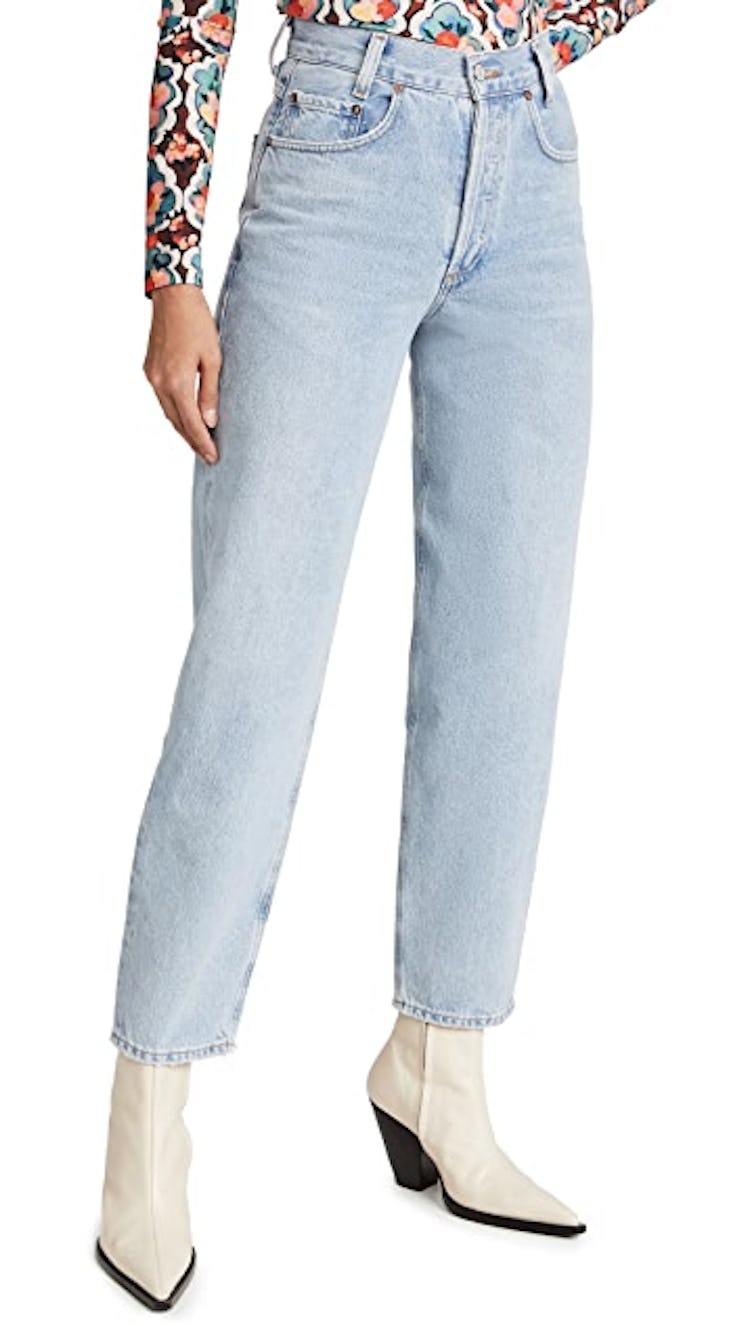 Tapered Baggy High Rise Jeans