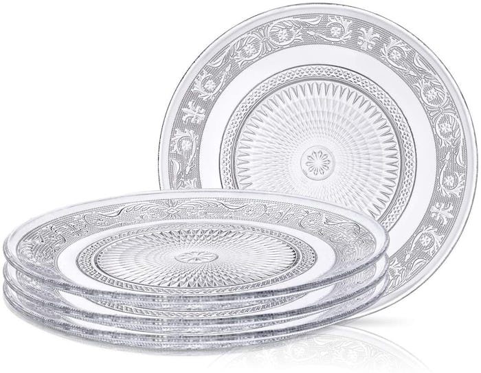 Klikel Clear Glass Dinner Plate (Set of 4)