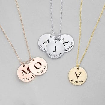 MignonandMignon Delicate Initial Necklace 